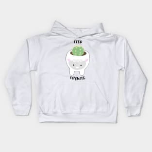 keep growing cactus sheep Kids Hoodie